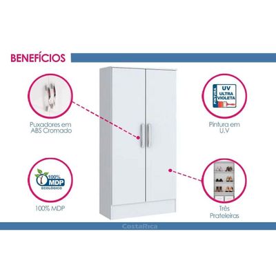 Armário Multiuso Lavanderia Zafira B14 2Ptas Off White Henn