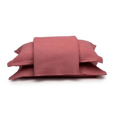 Colcha Queen 3 Peças Algodão Piquet Favo Dohler Azul
