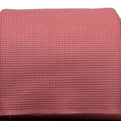 Colcha Queen 3 Peças Algodão Piquet Favo Dohler Azul