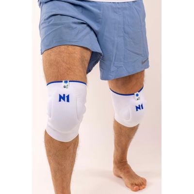 Joelheira Slide Branca M Licenciada Cruzeiro Knit 3D Eva