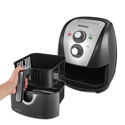 Fritadeira Elétrica Air Fryer Mondial AFN-40-PI 4L Cinza - 127V UNICA