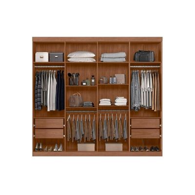 Guarda Roupa Casal 8 Portas c/Esp Master Cinamomo S. Andirá
