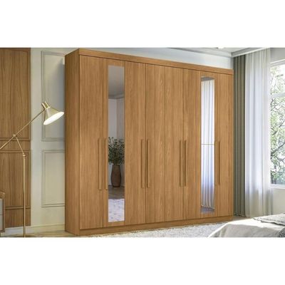Guarda Roupa Casal 8 Portas c/Esp Master Cinamomo S. Andirá