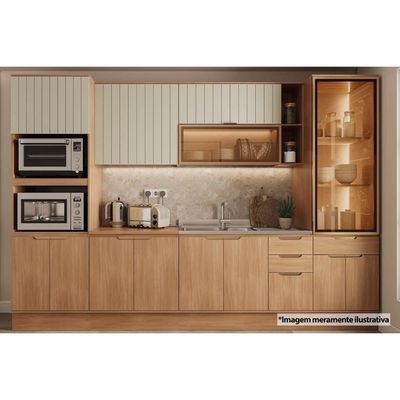 Paneleiro Cozinha Carraro Alma 4Ptas 2Fornos 70cm Salvia