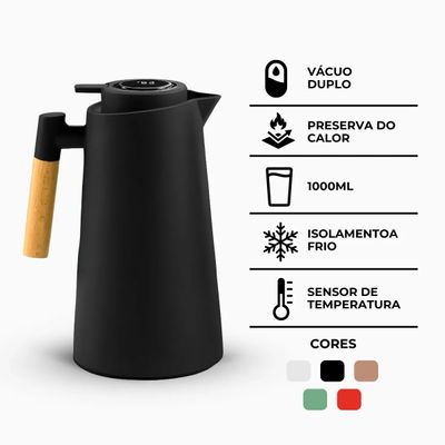 Kit Home Office Conforto: Mini Ar Condicionado + Garrafa Térmica Premium