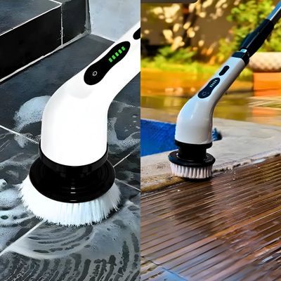 Kit Faxina Sem Esforço: Esfregão Elétrico 360° + Mini Mop Portátil