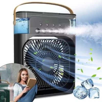 Ventilador Portátil de Mesa Mini Ar CondicionadoUmidificador