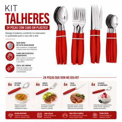 Kit Cozinha Gourmet Elegance: Jogo de Facas Rose Gold + Faqueiro 24 Peças Preto
