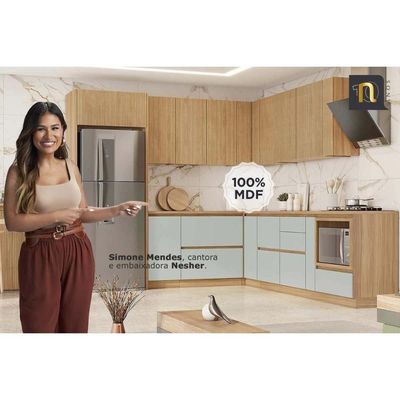 Cozinha Completa Nesher 2 Peças Marquesa CZ427 Nature/Greige