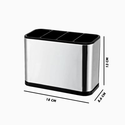 Dispenser Porta Talher Inox 4 Divisórias