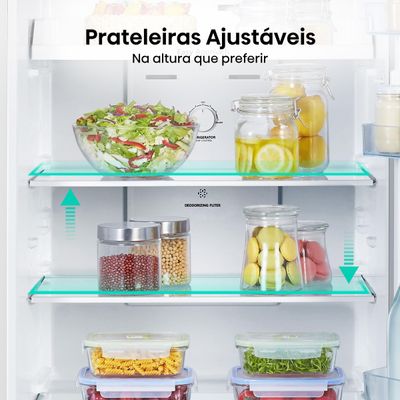 Geladeira Hisense Duplex 379L Frost Free Inverter Branca Branco / 110