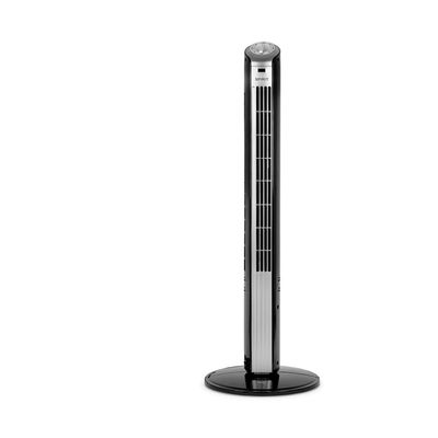 Ventilador de Torre 90cm Spirit Easy 40W de Potência e 3 Velocidades - Preto/Prata Prata,Preto / 110