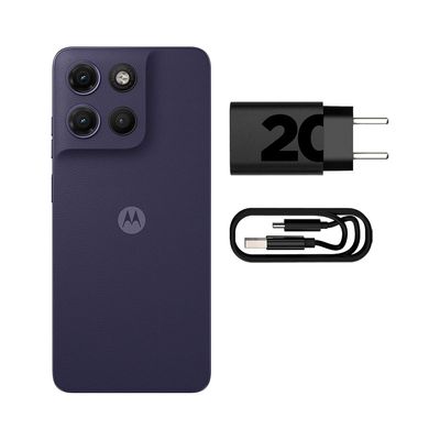 Smartphone Motorola Moto G17 128Gb Dual Chip 4G Tela 6,7" Câmera Dupla 50MP+5MP Roxo