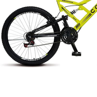 Bicicleta Aro 26 Colli Bike GPS 21 Marchas e Quadro 19" - Amarela