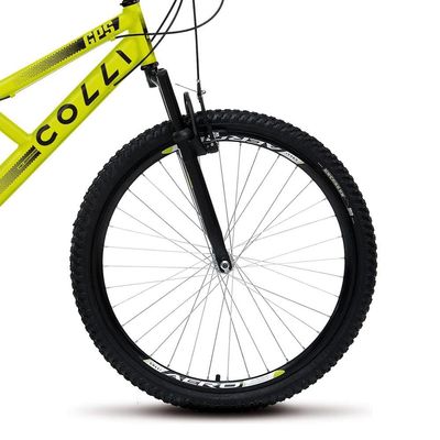 Bicicleta Aro 26 Colli Bike GPS 21 Marchas e Quadro 19" - Amarela