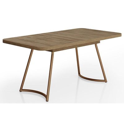 Mesa Jantar Évora 1603 Madeirado/Aço 170cm Rose Carraro