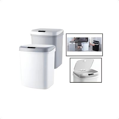 Lixeira Automática Inteligente Com Sensor 16 Litros Cor:Branco