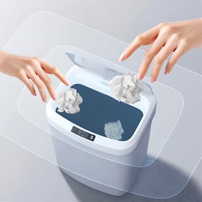 Lixeira Automática Inteligente Com Sensor 16 Litros Cor:Branco