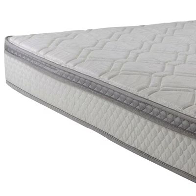 Colchão Queen Size Herval Ômega com Pillow Top e Molas Ensacadas 22x158x198cm – Cinza e Branco