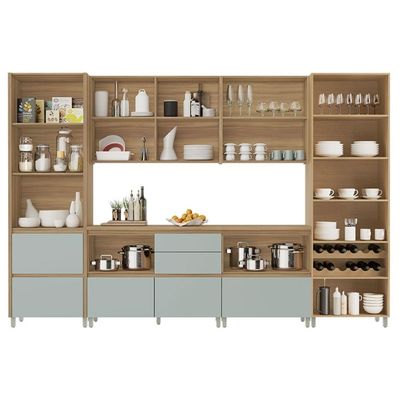 Cozinha Completa Nesher 6 Peças Rainha CZ439 Nature/Verde