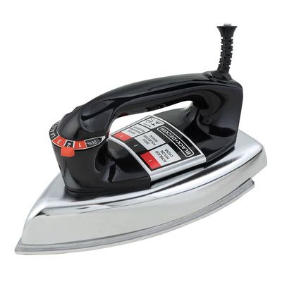Ferro de Passar a Seco Black Decker VFA1110TM2 com Base de Alumínio preto