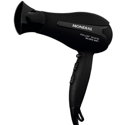 Secador de Cabelos Mondial Power Shine Black SC-13 2000W - Preto Preto / 110