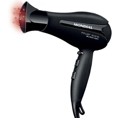 Secador de Cabelos Mondial Power Shine Black SC-13 2000W - Preto Preto / 110