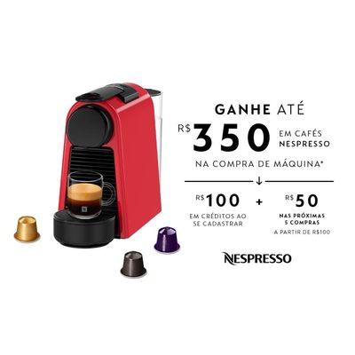 Máquina de Café Nespresso Essenza Mini D30 com Kit Boas Vindas - Vermelha Vermelho / 110