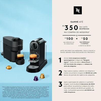 Máquina de Café Nespresso Essenza Mini D30 com Kit Boas Vindas - Vermelha Vermelho / 110