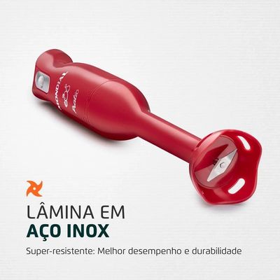 Mixer Mondial Pratic M-15-R 2 em 1 com Copo Medidor Vermelho  200 W Vermelho / 110