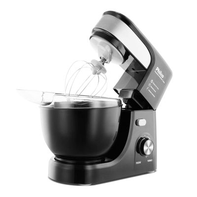 Batedeira Planetária Philco PHP500 Turbo com 11 Velocidades e 500W – Preto Preto / 110