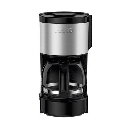 Cafeteira Elétrica Arno Perfectta Inox CFPI 12 Xícaras - Preta Inox,Preto / 220