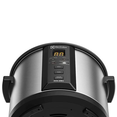 Panela Elétrica Multiuso Electrolux Chef ECC20 Digital 1,8 L - Preta/Inox Preto,Aço escovado / 220