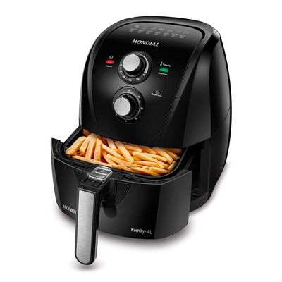 Fritadeira Elétrica Sem Óleo Air Fryer Mondial Family AFN40FB 4 L  Preta Preto / 110