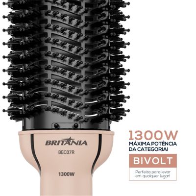Escova Secadora Soft Britânia BEC07 1300w Bivolt - Rosa
