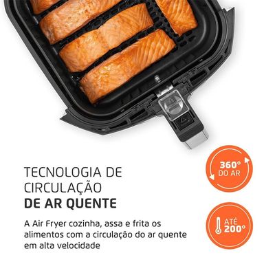 Fritadeira Elétrica Sem Óleo Air Fryer Mondial Family AFN40FB 4 L  Preta Preto / 110