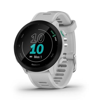 Relógio Garmin Forerunner 55 Monitor Cardíaco E Gps 42mm Black Mesh Black Preto