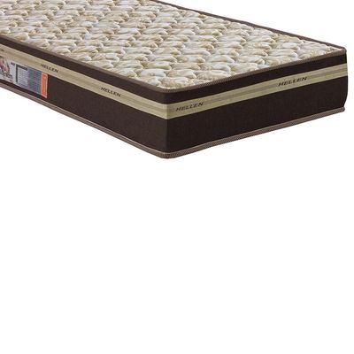 Colchão Solteiro Hellen Millenium Espuma D33 19x88x188 cm - Marrom/Bege