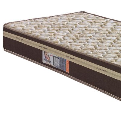 Colchão Solteiro Hellen Millenium Espuma D33 19x88x188 cm - Marrom/Bege