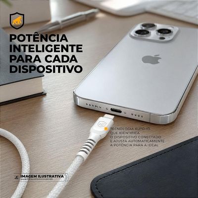 Kit Carregador de Parede Universal 20W + Cabo Dual Armor 1M Tipo C / Tipo C 65W - Gshield