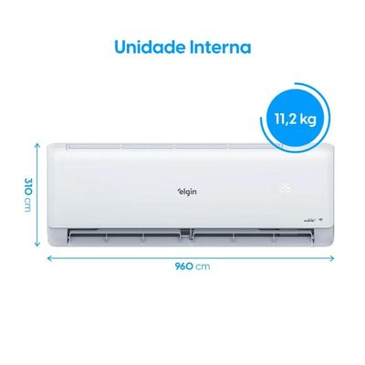 Ar Condicionado 18000 BTUs Split Hi Wall Inverter Elgin Frio Eco III 220V