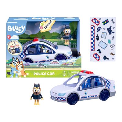 Carro de Polícia da Bluey com Luzes e Sons