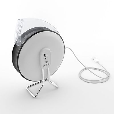 Ventilador de Mesa Portátil USB Praxis Branco com Preto / 110v