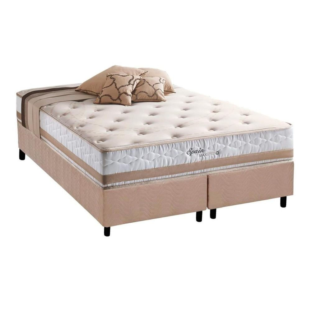 Cama Box CRC King +Colchão Molas Master Pocket Spain Herval 193x203