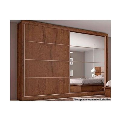 Guarda Roupa Casal 2Ptas c/Esp Sevilha Brauna Europa