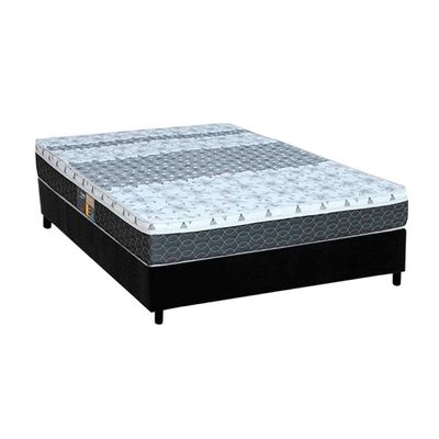 Cama Box CRC Casal +Colchão Molas Master Pocket Class New Castor 138x188