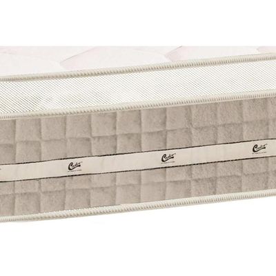 Cama Box CRC Solteiro +Colchão Molas Master Pocket Premium Castor 88x188