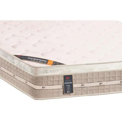 Cama Box CRC Solteiro +Colchão Molas Master Pocket Premium Castor 88x188