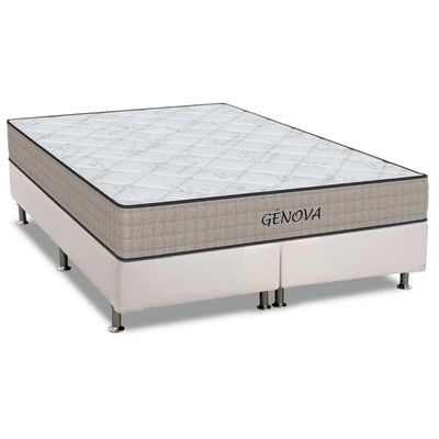 Cama Box CRC King +Colchão D45 Espuma Genova Orthoflex 193