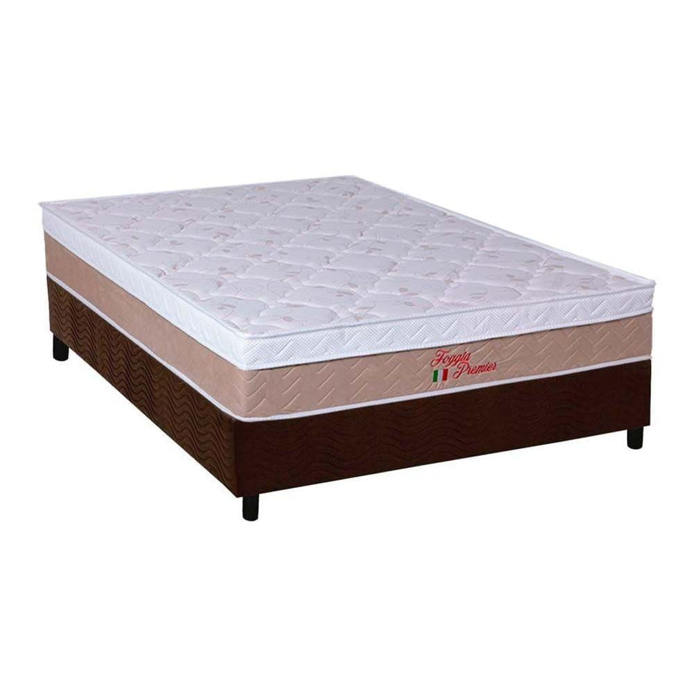 Cama Box CRC Casal +Colchão Anatômico Ortopédico Premier Orthoflex 138